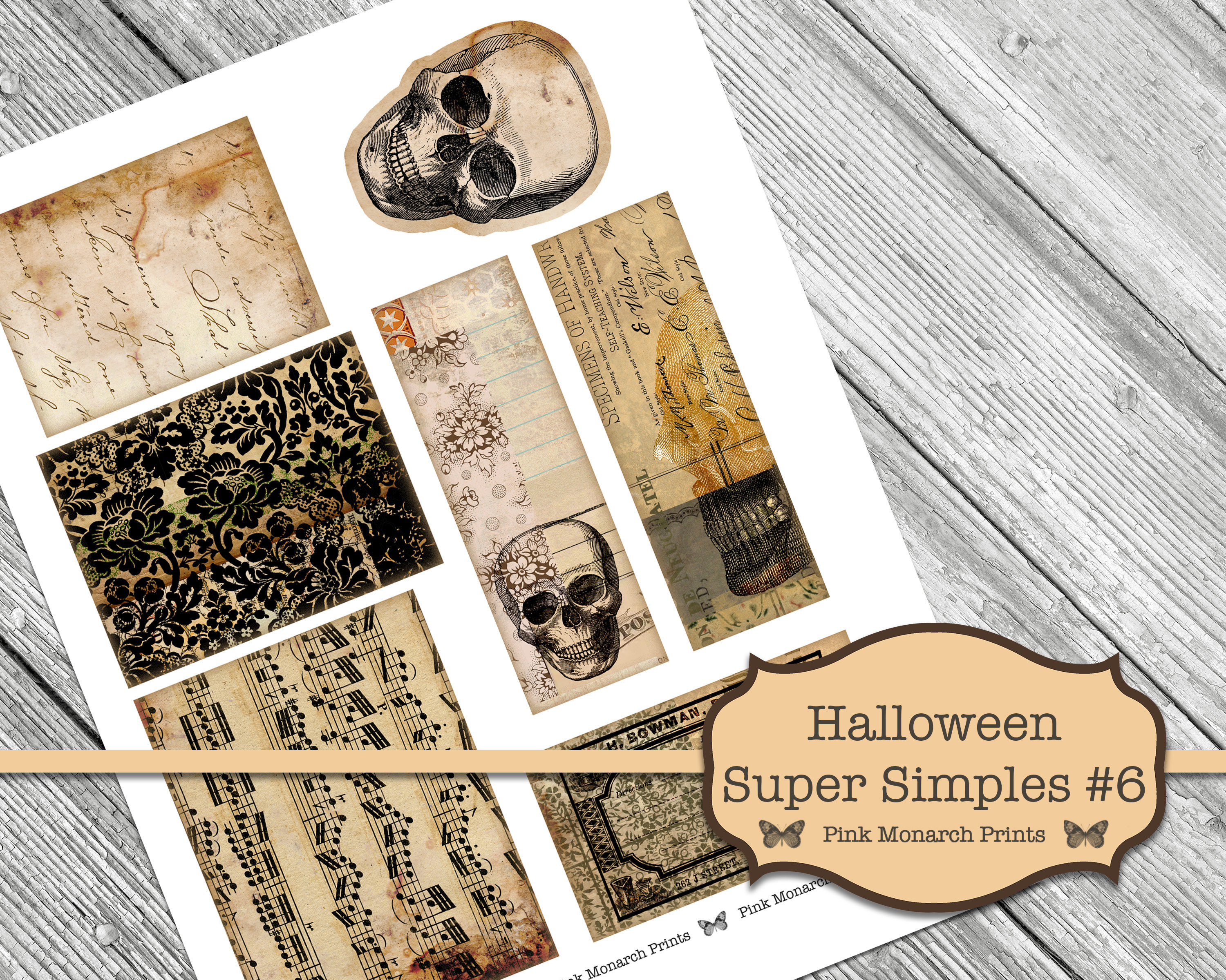 Halloween Folio, Digital Junk Journal Kit, Junk Journal Kit, Junk Journal  Supplies, Printable Junk Journal, Junk Journal Easy, Folio, Print 