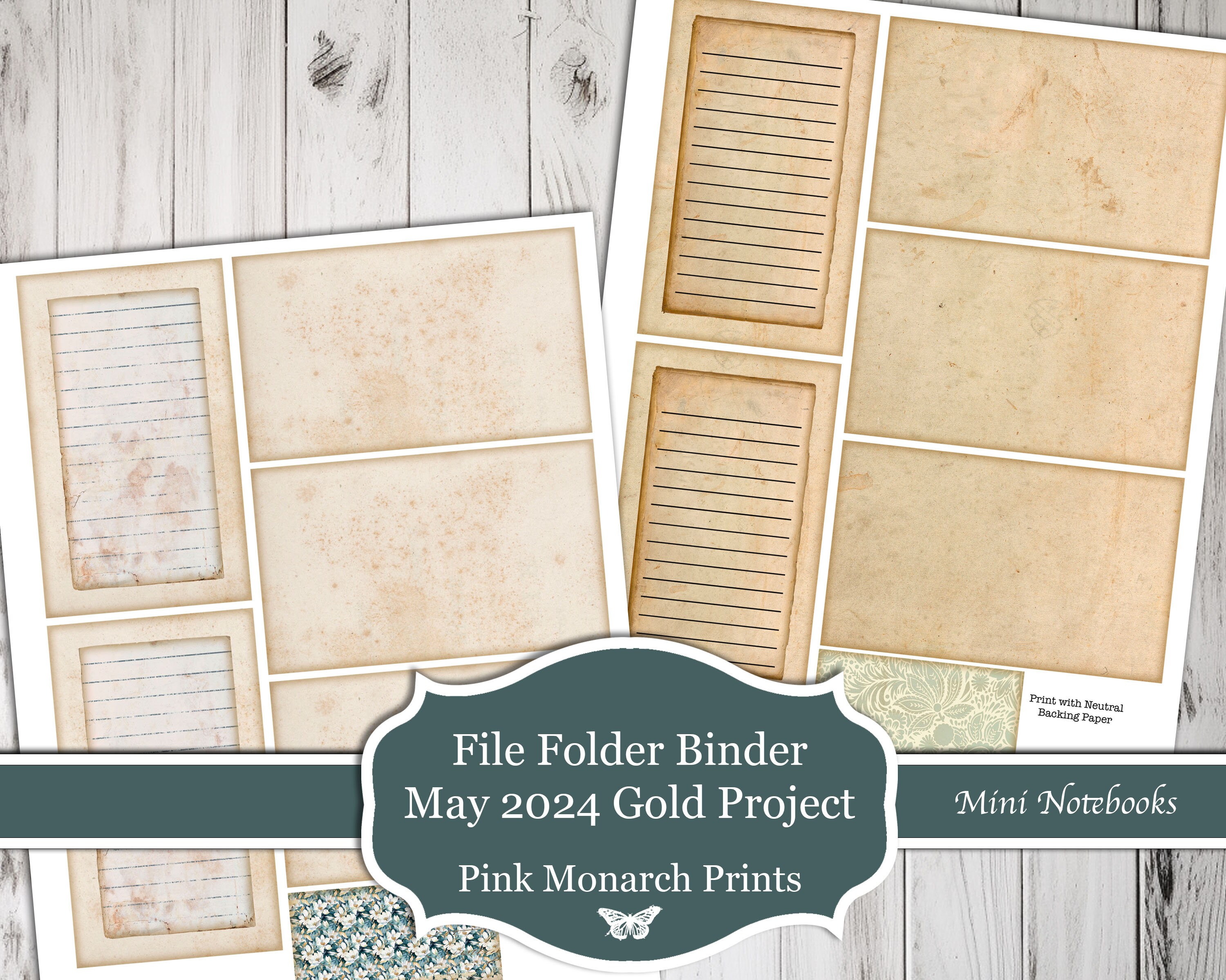 File Folder Binder Template (digital Product) - Etsy