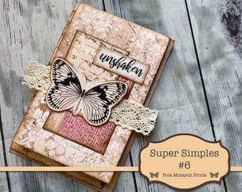 Super Simples 6, Junk Journal Kit, Digital Junk Journal, Junk Journaling Ephemera, Floral Junk Journal, Junk Journaling Kit, Tags, Pockets