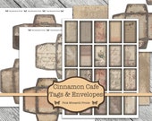 Junk Journal Envelopes, Junk Journal Kit, Cinnamon Cafe Junk Journal, Junk Journaling Digital, Shabby Chic Junk Journal, Junk Journal Tags