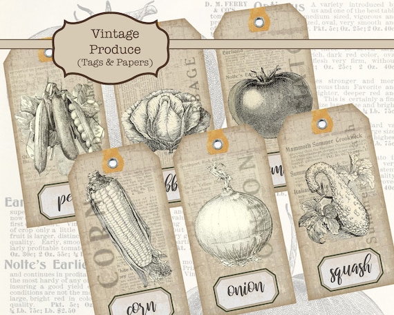 Garden Book Pages, Vintage Garden Printable, Digital Garden Ephemera, Junk Journal Tags, Garden Journal Tags, Junk Journaling Ephemera, Best