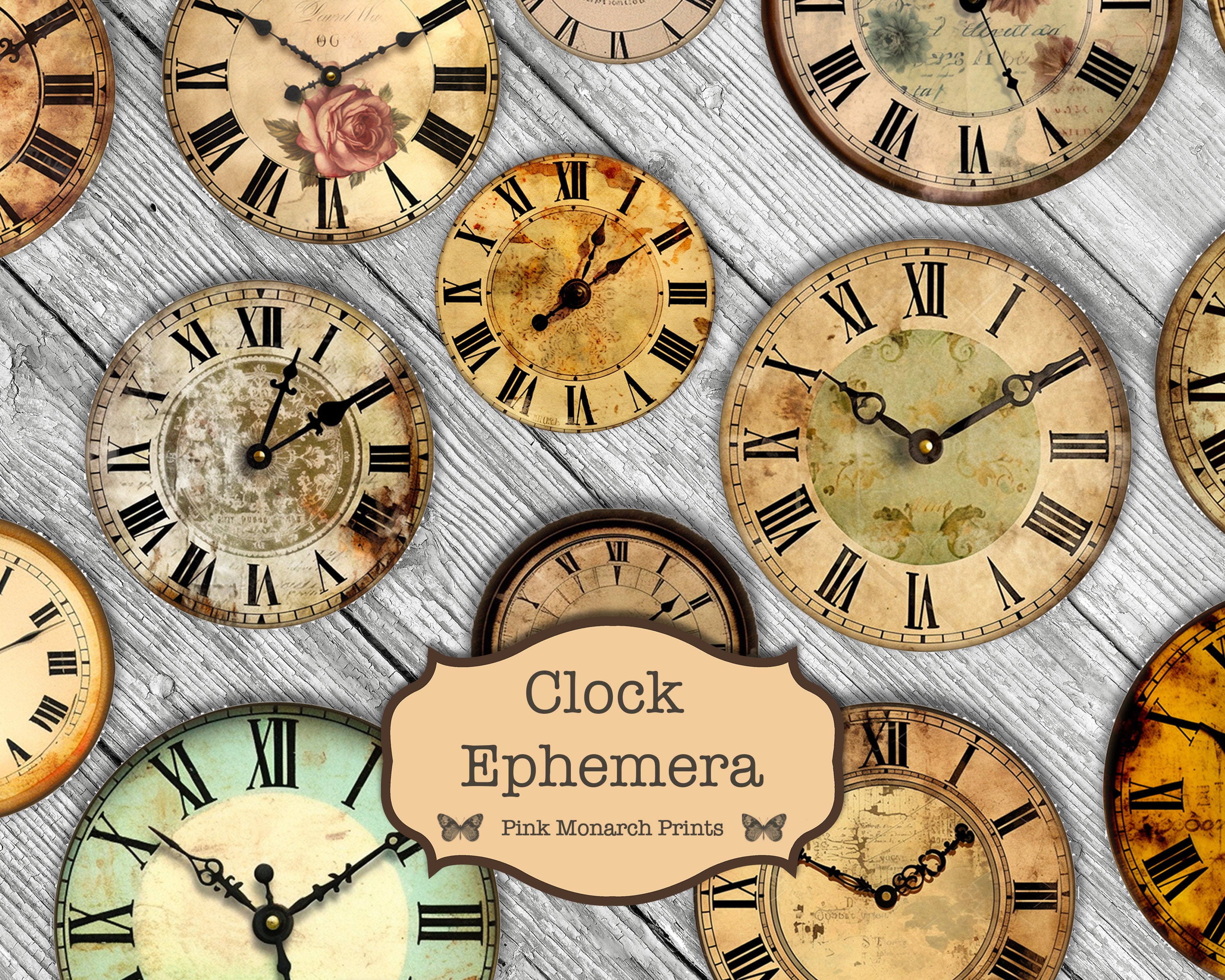 Vintage Old Clocks - Etsy, image size:3000x2400