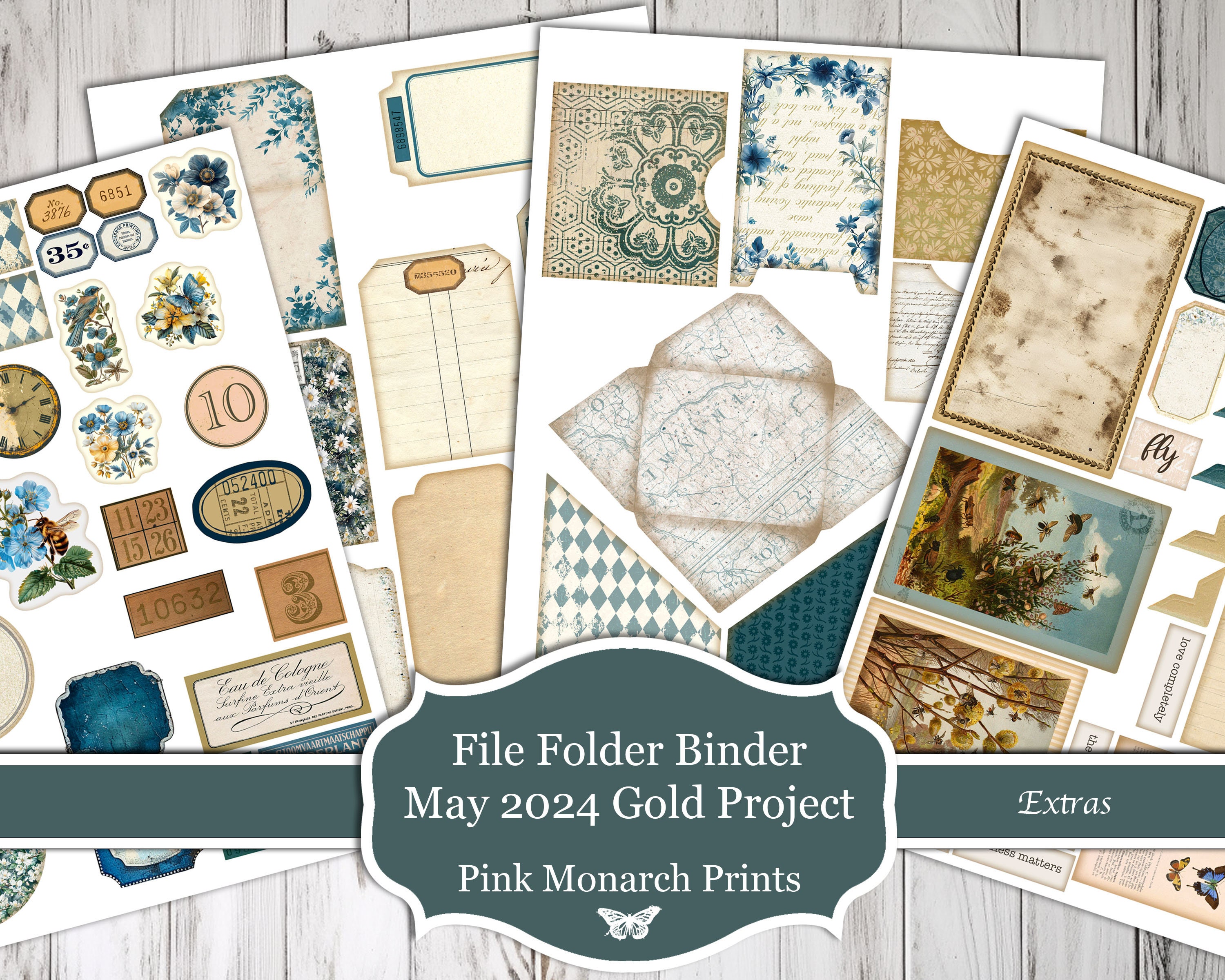 File Folder Binder Template (digital Product) - Etsy