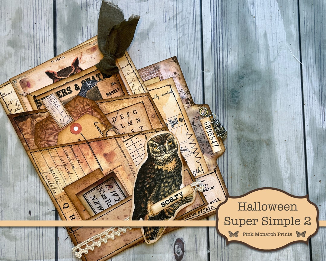 Halloween Junk Journal Kit: Super Simples 2, Ephemera (digital Download ...