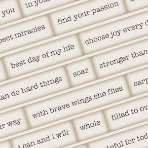 Digital Inspirational Words, Embellishments for Junk Journals, Printable Junk Journaling Words, Collage Ephemera, Vintage Words Quotes, image 2