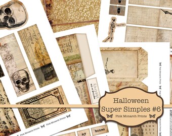 ハロウィン スーパーシンプル 6、ジャンク ジャーナル キット