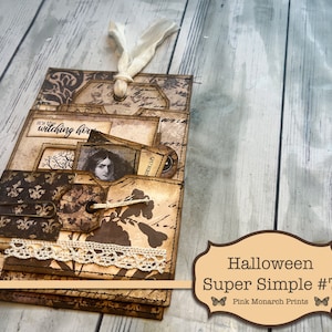Halloween Super Simples 7, Kit de diario basura, Diario basura, Folio, Efímera de diario basura, Diario basura de Halloween, Kit digital de Halloween