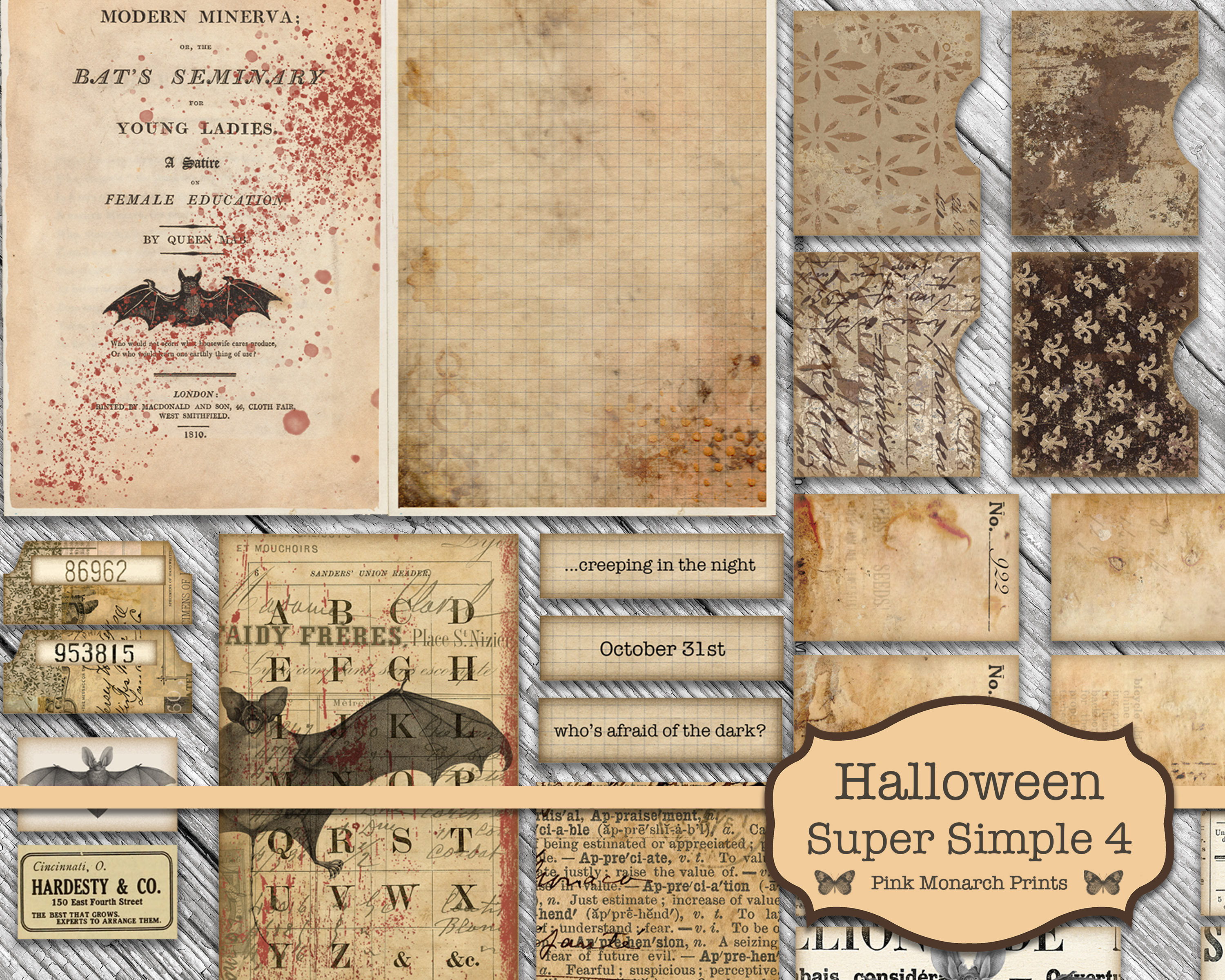 ハロウィンのジャンクジャーナル Halloween4 ハロウィンのジャンクジャーナル Halloween4