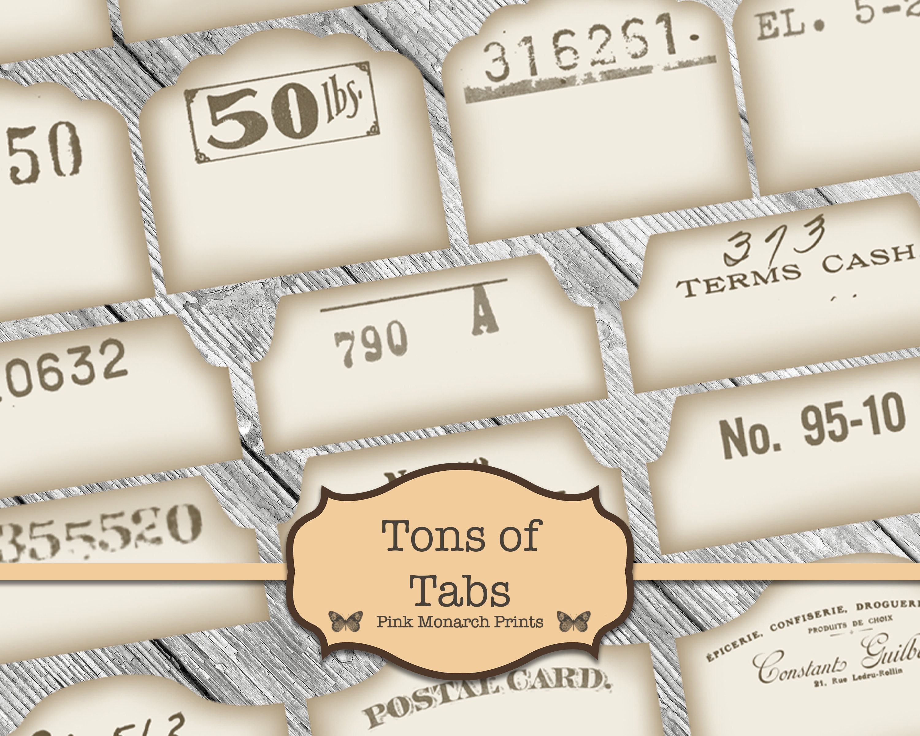Junk Journal Kit, Junk Journaling Digitals, Layered Tags, Collage, Di…