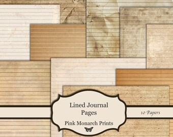 ヴィンテージ　ペーパー　ジャンクジャーナル Attic Papers - 完璧なパティーナ - 1800年代初頭、印刷可能なジャンク