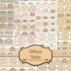 Junk Journal Kit, Junk Journaling Digitals, Layered Tags, Collage, Digital Number Labels, Printable Tags, Herbal Tags, Junk Journaling Tags