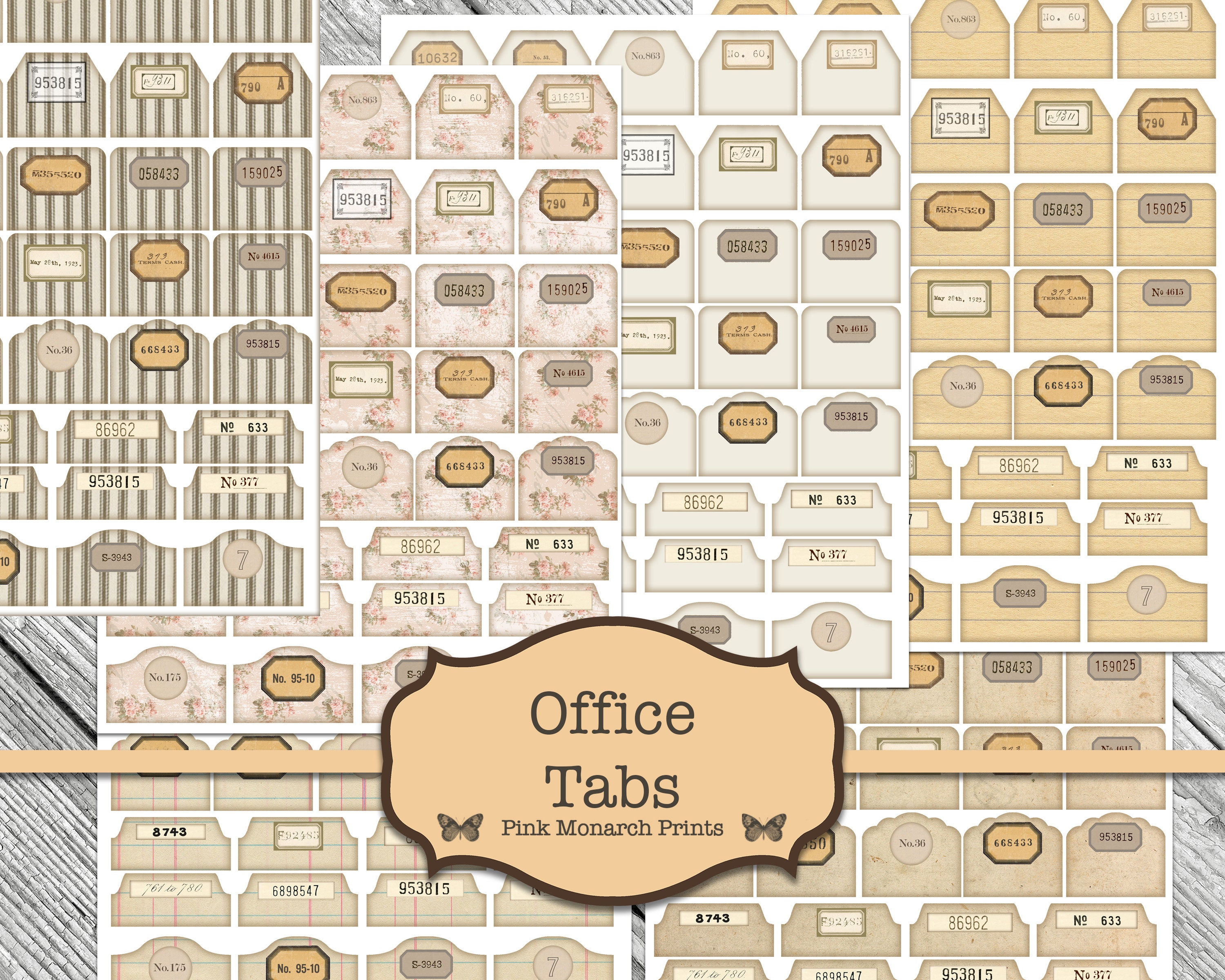 Junk Journal Kit, Junk Journaling Digitals, Layered Tags, Collage, Di…
