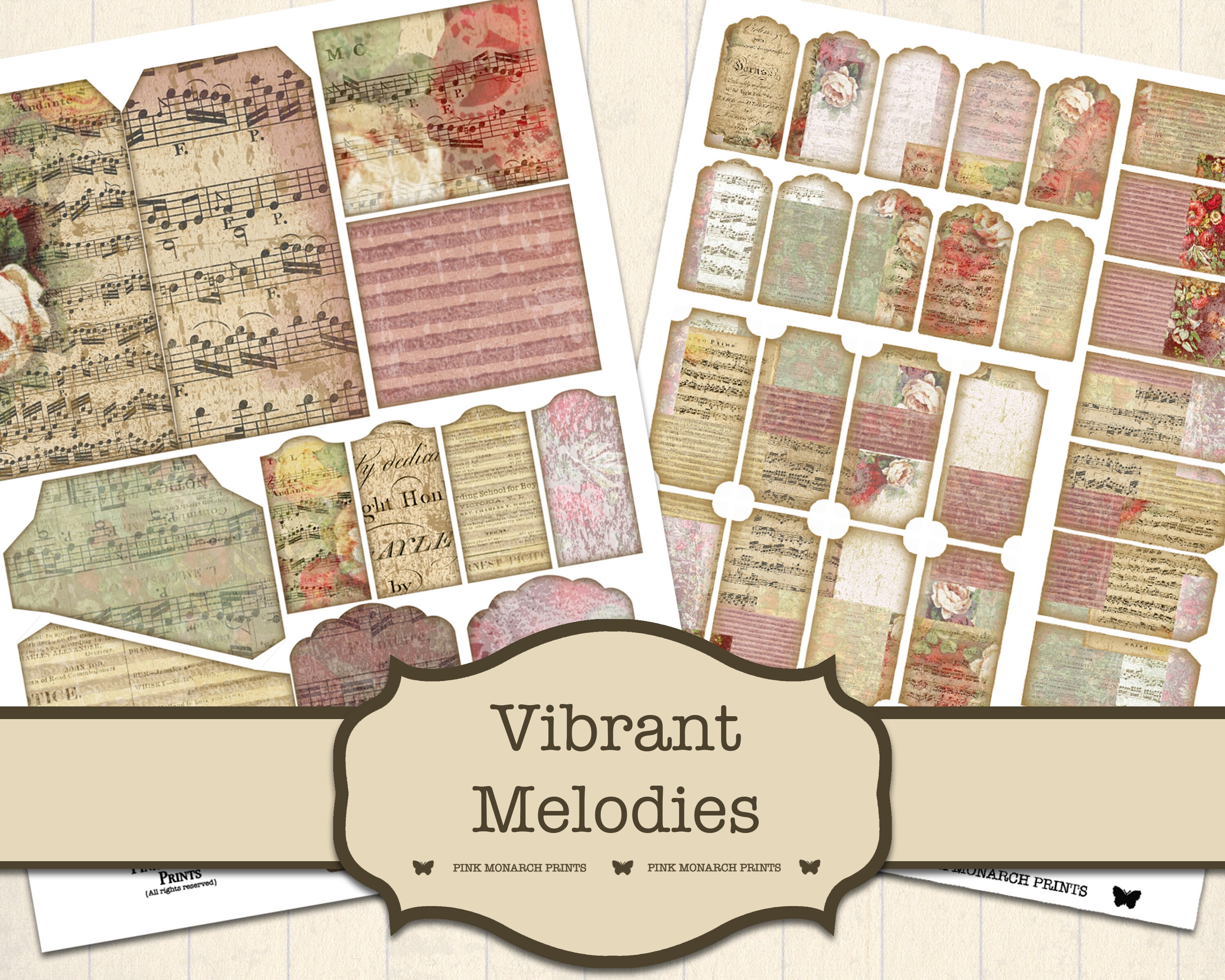 Junk Journal Digital Kits Junk Journal Kits Junk Journal Etsy