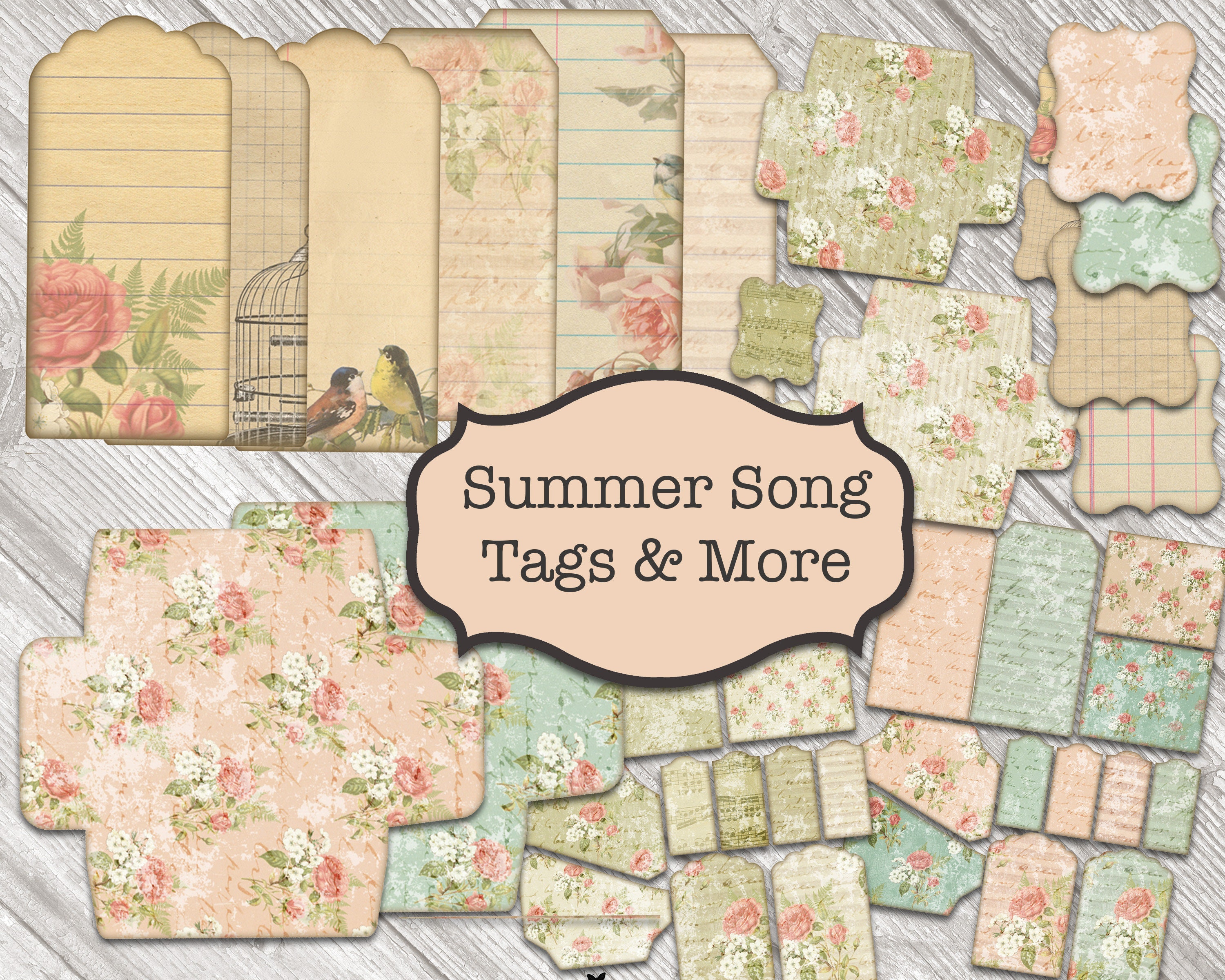 Digital Envelopes, Junk Journal Tags, Junk Journal Envelopes, Digital…