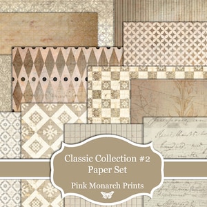 Collection Classics #2, numérique, kit de journal indésirable, journal indésirable, journalisation indésirable, papiers numériques, imprimable, steampunk, grungy, industriel