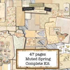 März Abonnement Komplett Kit, Digitales Junk Journal Kit, Junk Journaling Kit, Junk Journaling Ephemera, Monarch, Junk Journal Printable