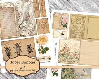 Super Simples 7、ジャンクジャーナルキット、デジタルジャンク