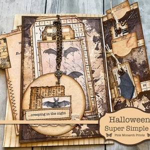 Halloween Super Simples 4, Junk Journal Kit, Junk Journal, Folio, Junk Journaling Efemere, Halloween Junk Journal, Digitale Halloween Kit