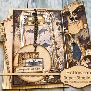 Halloween Super Simples 4, Junk Journal Kit, Junk Journal, Folio, Junk Journaling Ephemera, Halloween Junk Journal, Halloween Digital Kit