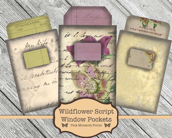 Junk Journal, Shabby Chic, Junk Journal Kit, Floral Junk