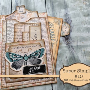Super Simples 10, Junk Journal Kit, Digital Junk Journal, Junk Journaling Ephemera, Floral Junk Journal, Simple Junk Journaling Kit, Tags!