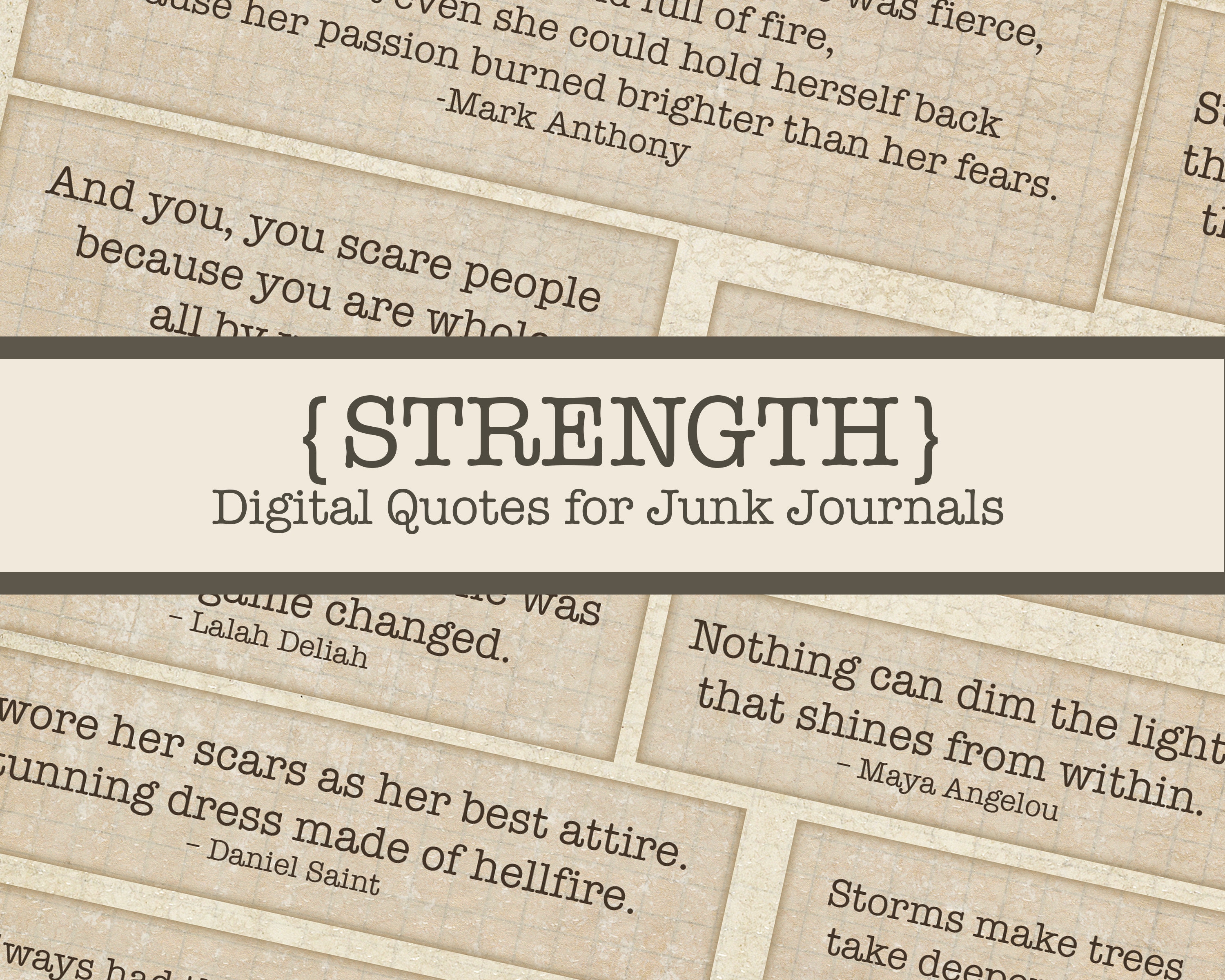 Digital Inspirational Words, Printable Quotes Women, Printable Junk J…