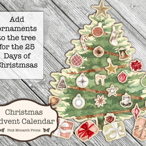 Printable Christmas Advent Calendar, Printable Papers, November ...