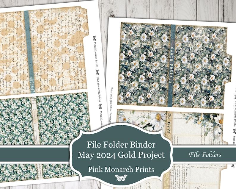 File Folder Binder Template (digital Product) - Etsy