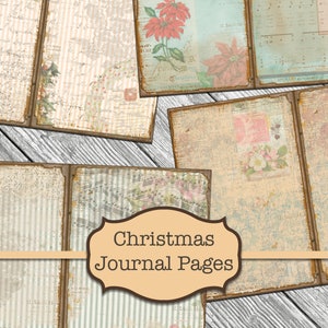 Junk Journal Kit, Junk Journal Christmas Kit, Junk Journaling Christmas, Digital Christmas Papers, Christmas Junk Journal, Digital Paper