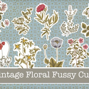 Kieskeurige snijbloem, digitale kieskeurige snede, vintage bloemen afdrukbare, kieskeurige snede digitale ongewenste dagboek, ongewenste dagboekbloemen, kieskeurige snede downloaden