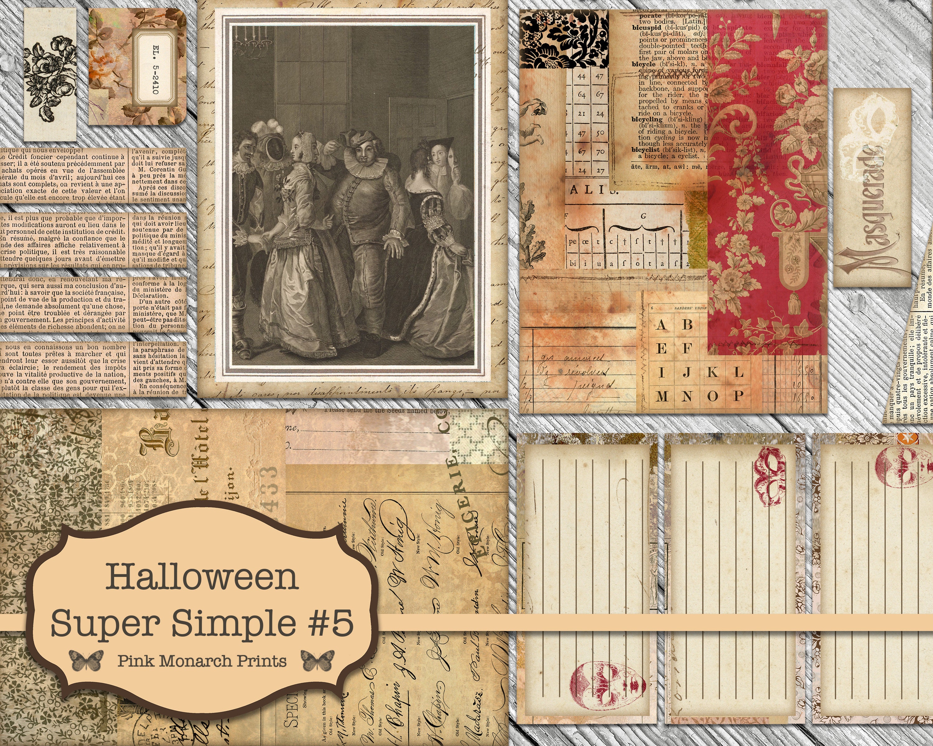 Halloween Super Simples 5, Junk Journal Kit, Junk Journal, Folio, Junk ...