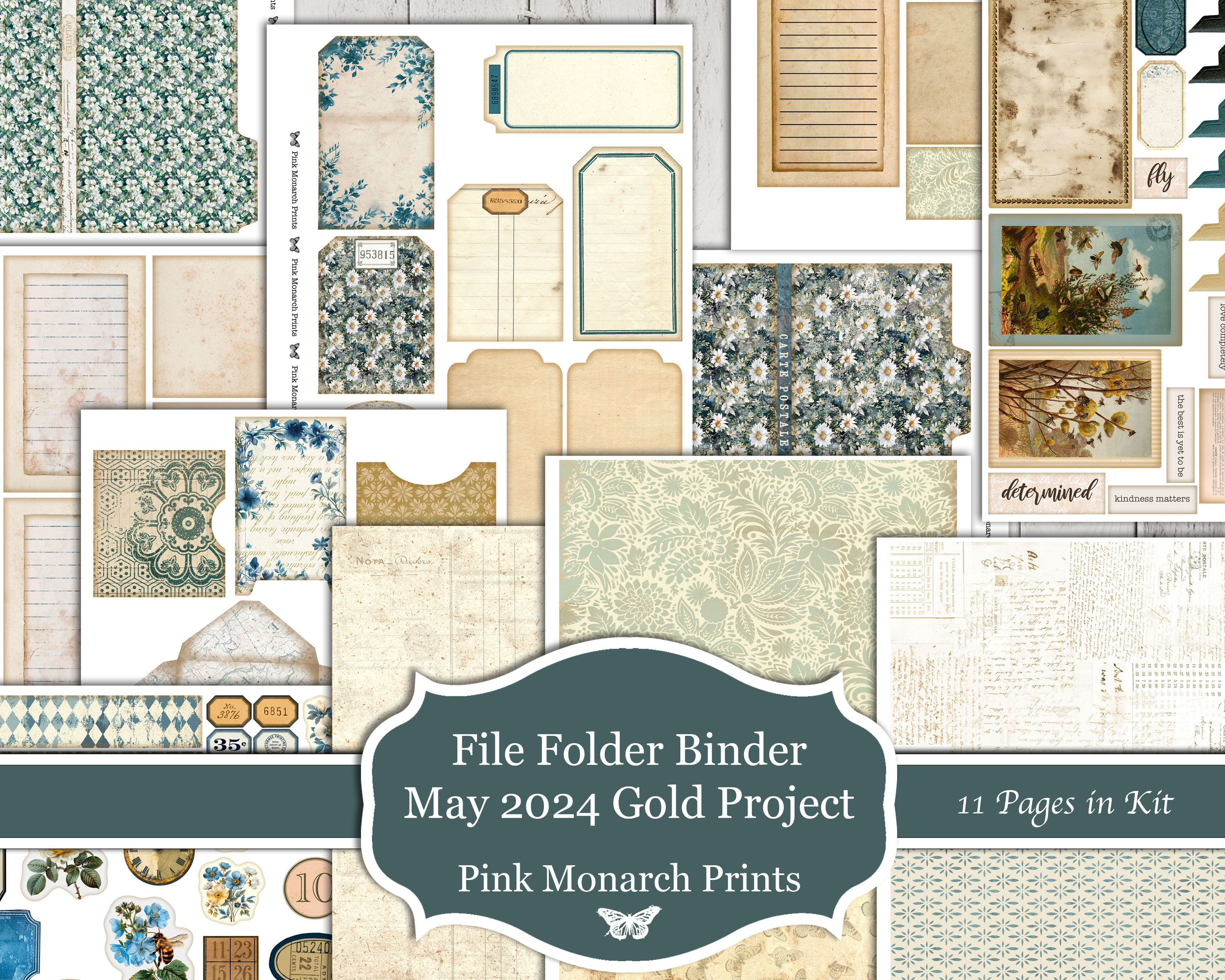 File Folder Binder Template (digital Product) - Etsy