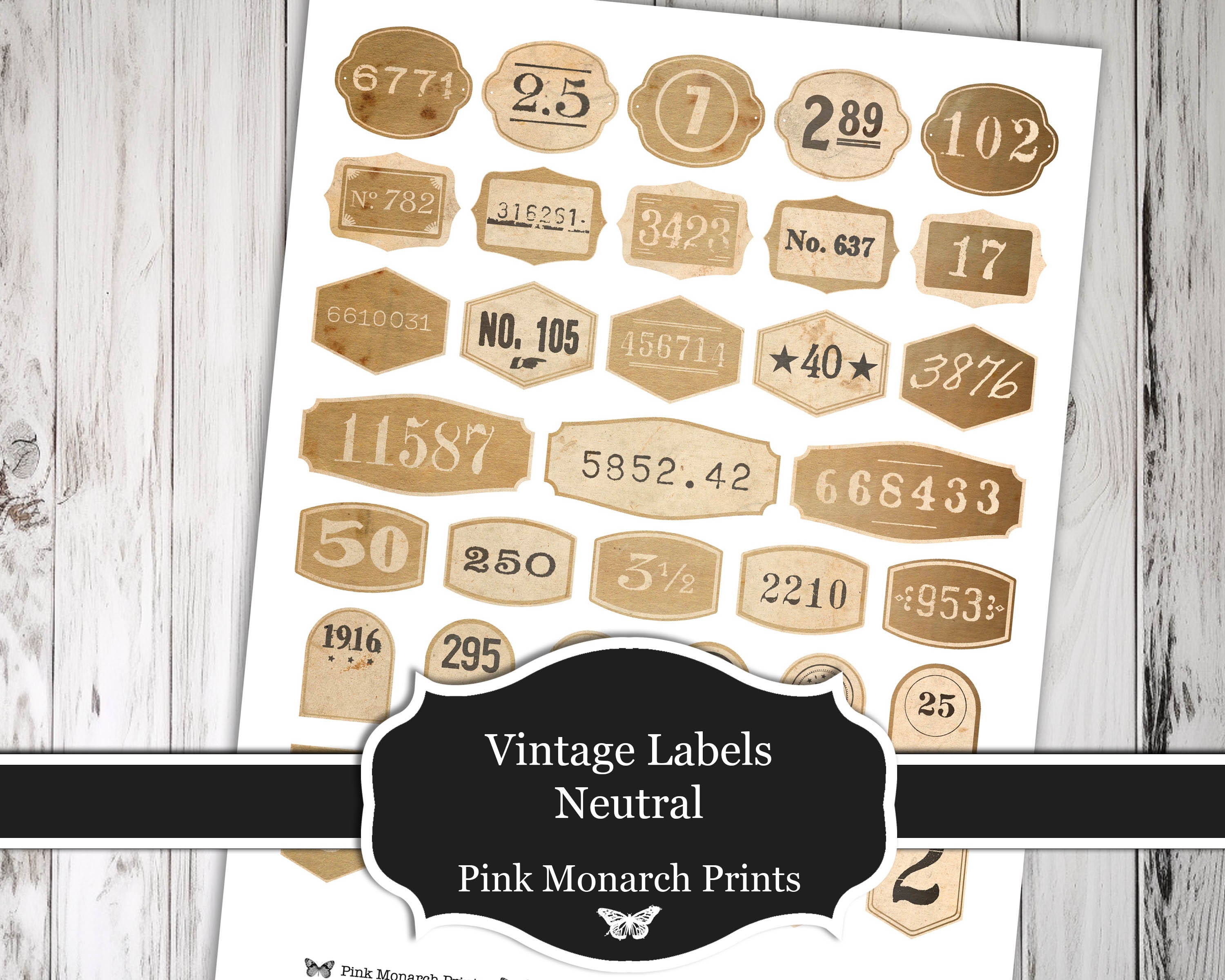 ヴィンテージラベル　1束　MALLORY'S　ジャンクジャーナル ヴィンテージラベル 1束 MALLORY'S ジャンクジャーナル - メルカリ