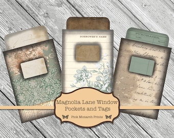 Magnolia Lane Junk Journal, Junk Journal Kit, Junk Journal Printable, Digital Journal Kits, Junk Journal Tags, Junk Journaling Digital Paper