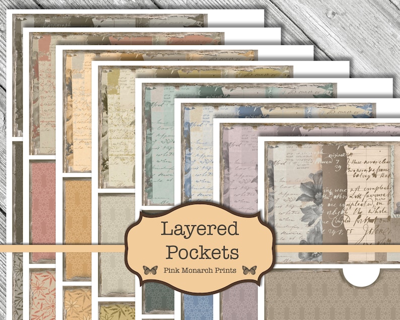 Junk Journal, Shabby Chic, Junk Journal Kit, Junk Journal Pockets, Junk ...