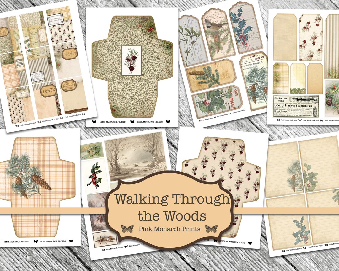 Go for a walk 2 - eclectic junk journal（Walk Through of my