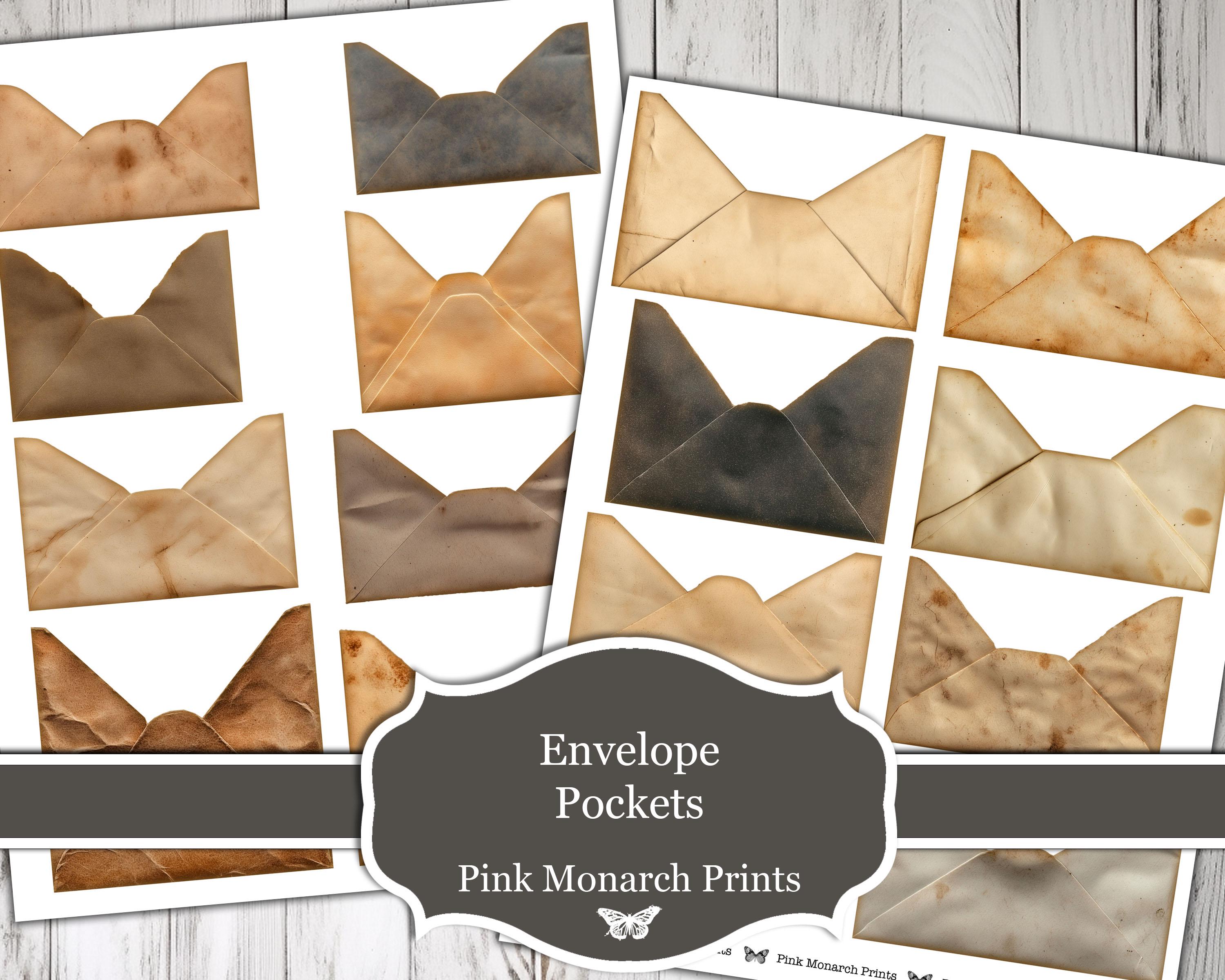 Envelope Pockets, Digital Junk Journal, Printable, Junk Journal Kit ...
