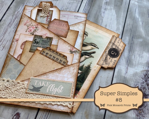 Super Simples 8, Junk Journal Kit, Digital Junk Journal, Junk