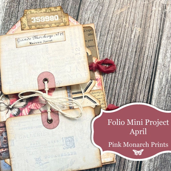 April Mini Project, Folio, Floral, Digital, From April subscription, Junk Journal, Digital Junk Journal, Junk Journal Project