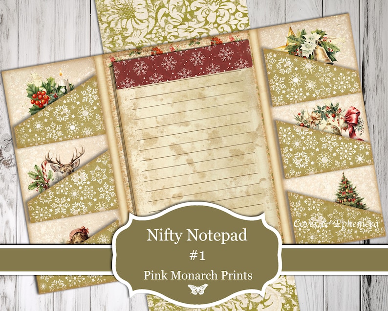 Nifty Notepad 1, Travel Sized Journal With Embellishments, Junk Journal ...