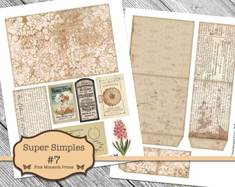 Super Simples 7、ジャンクジャーナルキット、デジタルジャンク