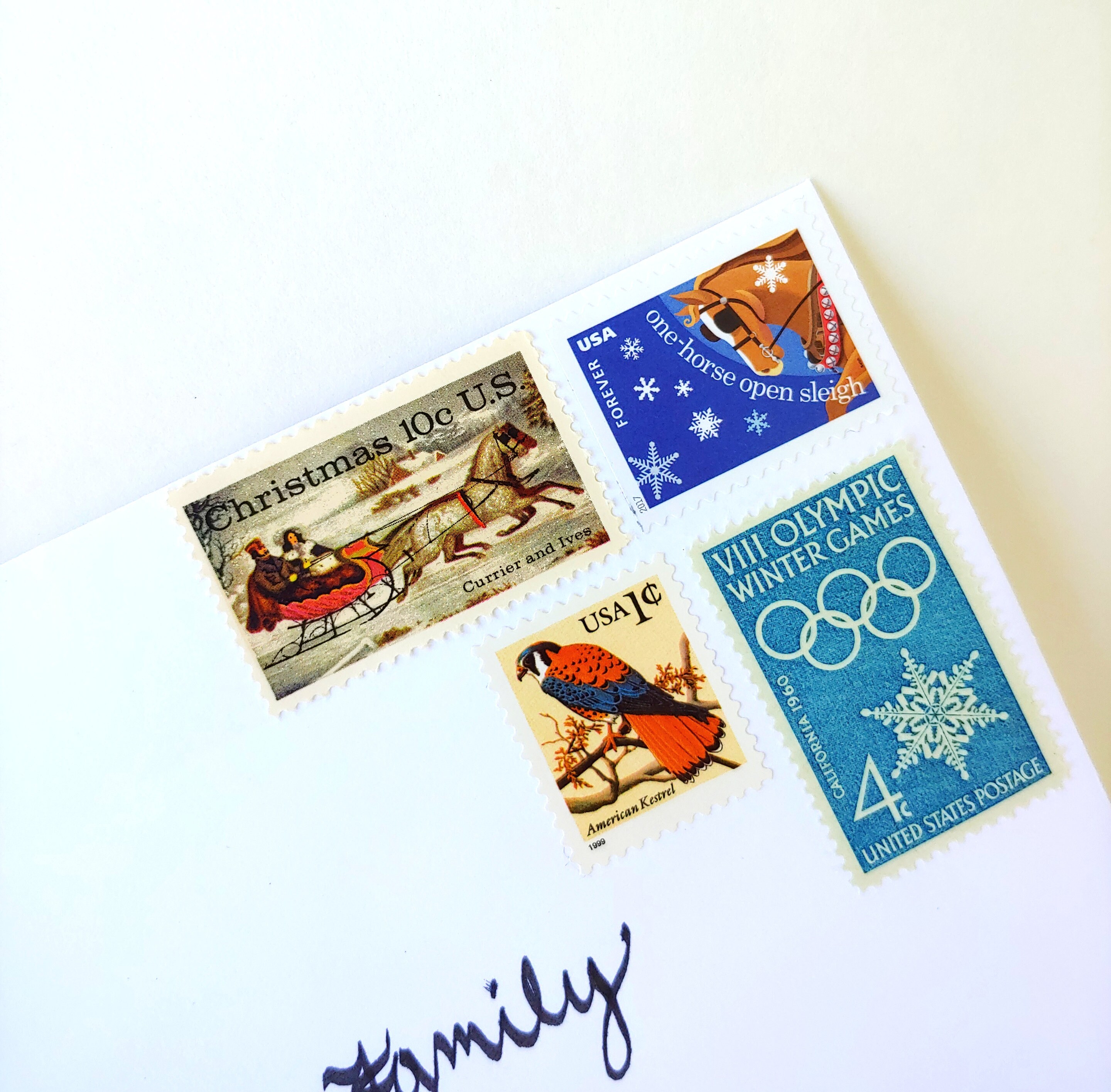 American Kestrel 1c 1999 Vintage Mint US Postage Stamp Four Etsy