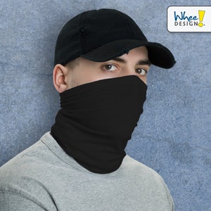 Solid Black Neck Gaiter/Mask image 2