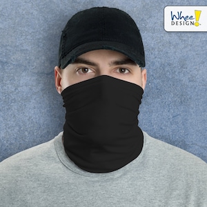 Solid Black Neck Gaiter/Mask image 1