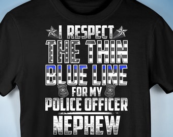Nephew Police Officer Thin Blue Line Premium Unisex T-Shirt