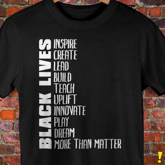 Black Lives More Than Matter Unisex T-Shirt Black Lives More Than Matter Unisex T-Shirt