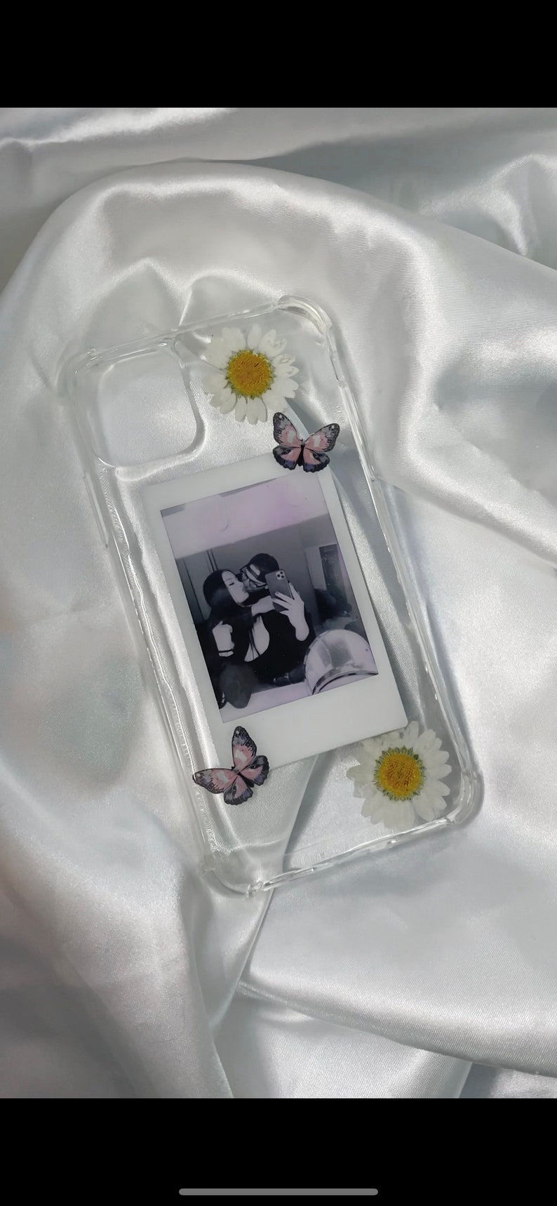 Photo Phone Case | Custom Resin Phone Case | Case for Couples | Best friend gift | Flower Phone Case | Gift for boyfriend | Gift for her 