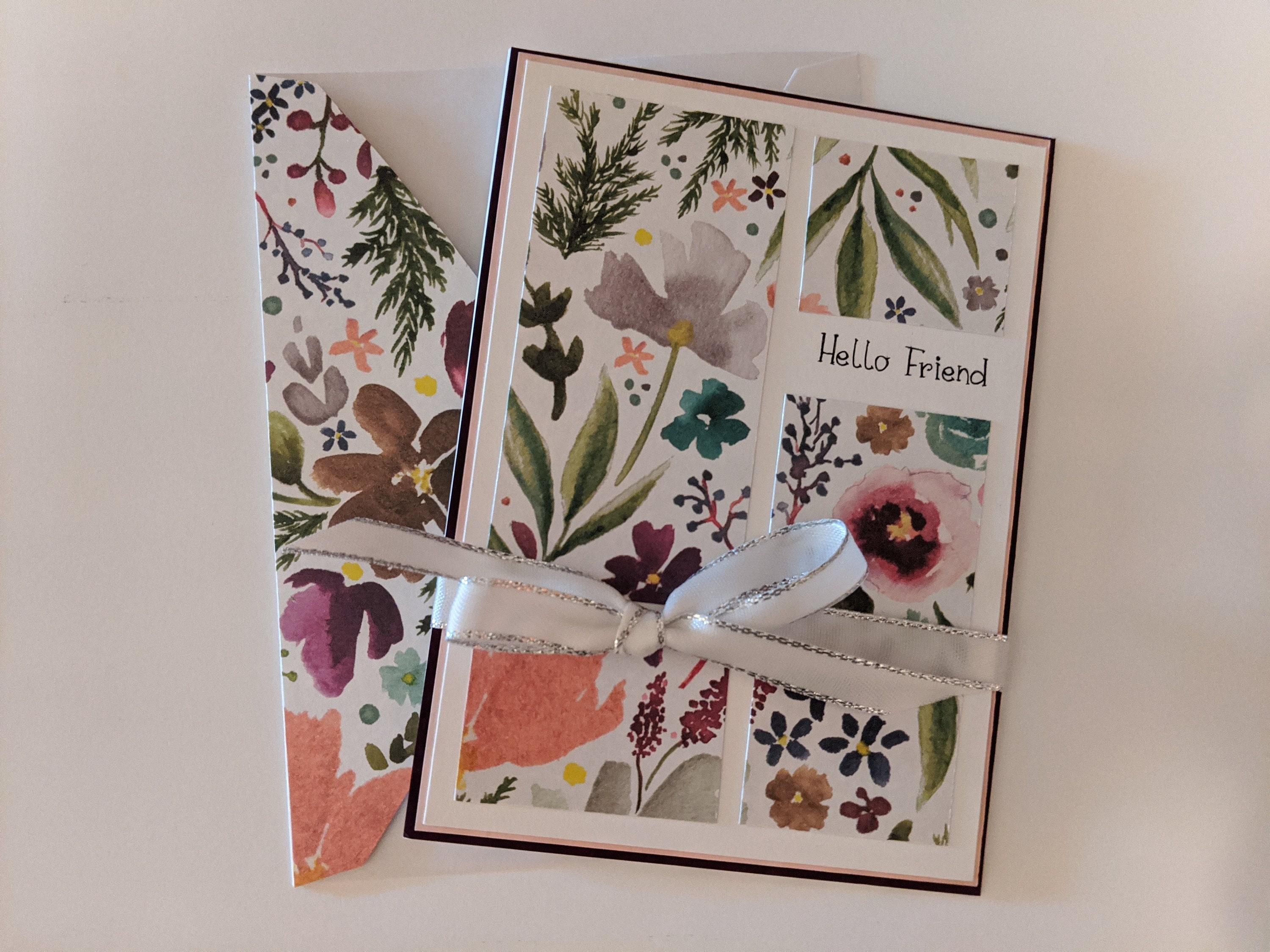 Hello Friend Notecard Set of 4 Etsy