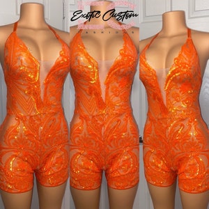 Orange one set/ s/m, ready to ship!