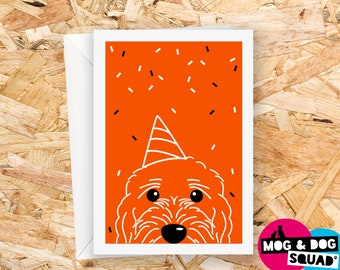 Cockapoo Birthday Card - Cavapoo Birthday Card - Doodle - Dog Greeting Card - Card for Her - Card for Him - Cards For Dog Lovers